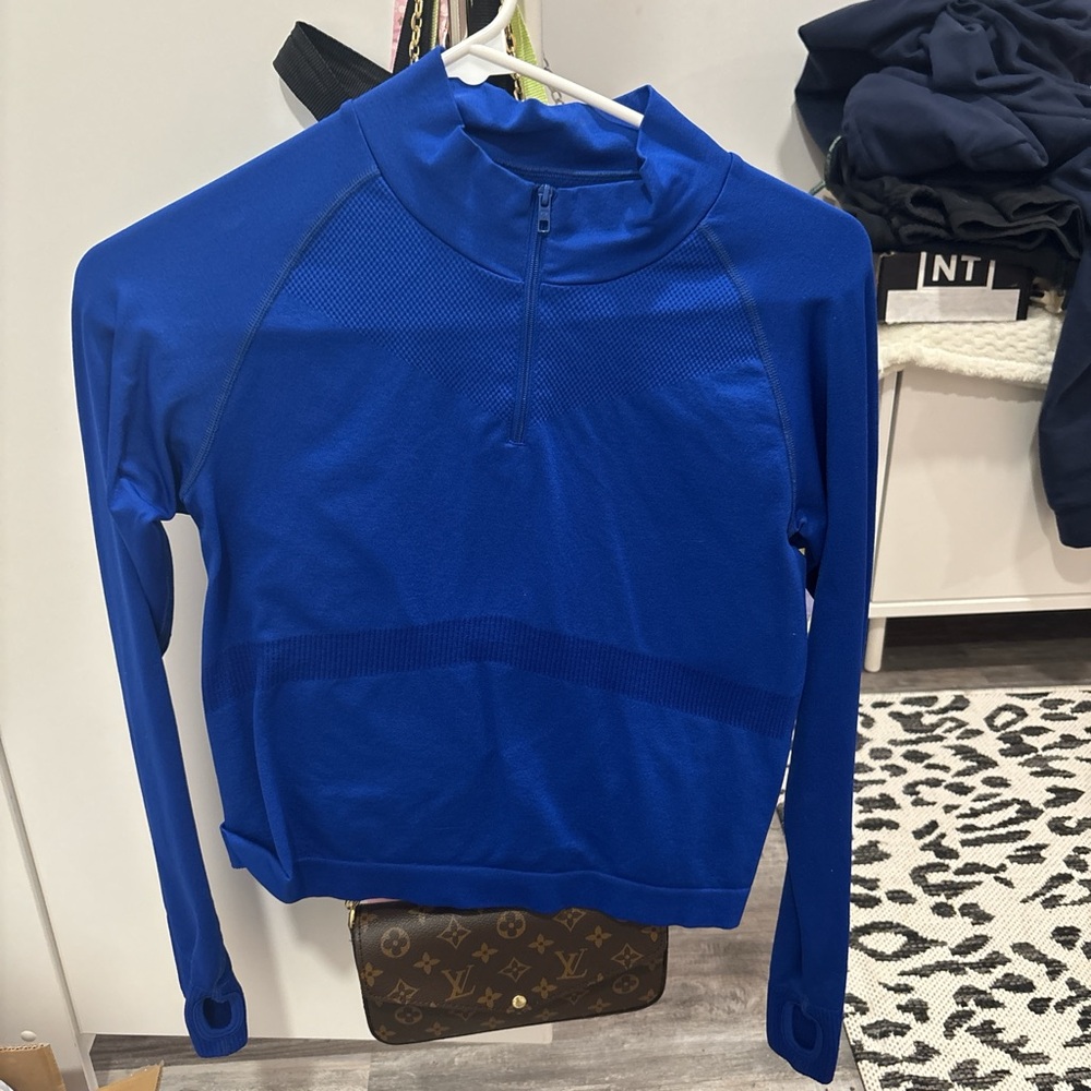 Nike Blue Quarter-Zip Pullover